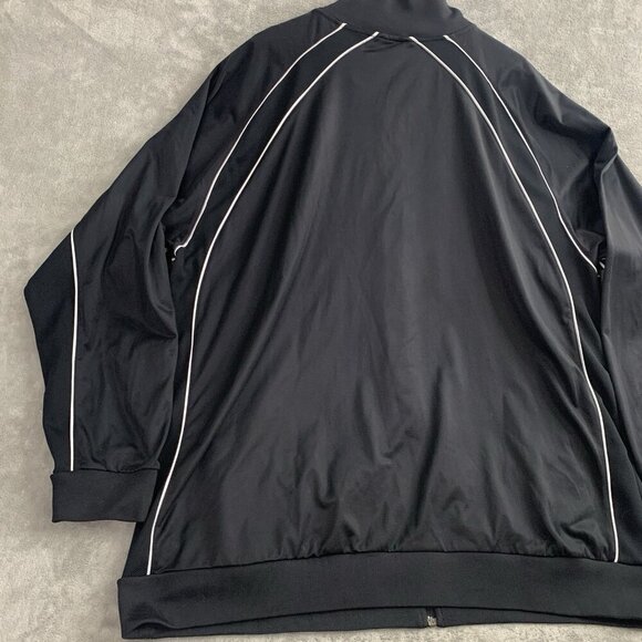 Nike Track Jacket Men Size 3XL Gray Label Full Zip Y2K Black Athletic Workout - Picture 10 of 11